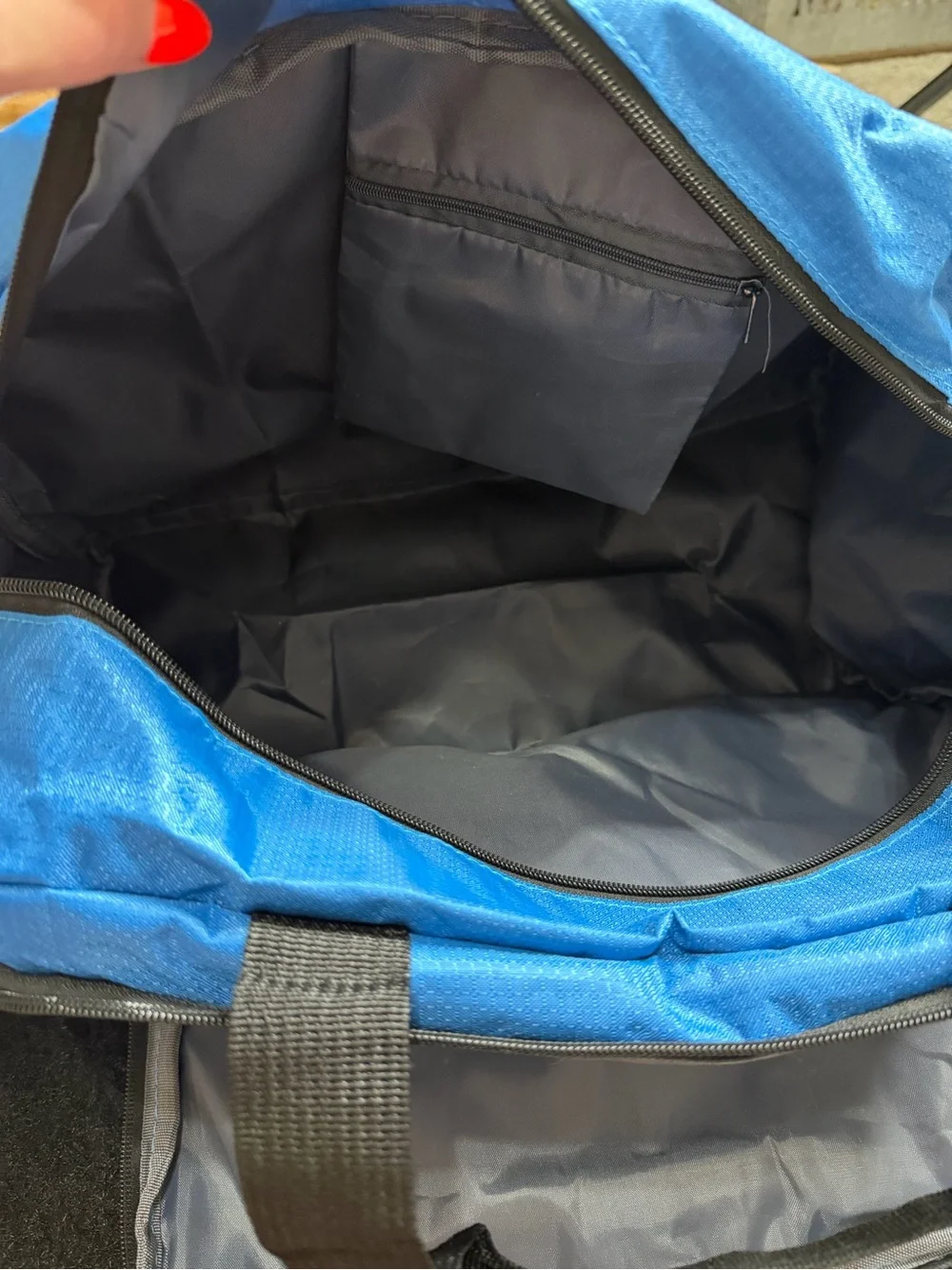 Kids Blue Black Dance Duffel Bag Ballet Gymnastics Cheer Travel
